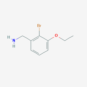 molecular formula C9H12BrNO B1415564 (2-Bromo-3-ethoxyphenyl)methanamine CAS No. 1934458-37-3