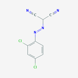 molecular formula C9H4Cl2N4 B14155640 [(e)-(2,4-Dichlorophenyl)diazenyl]propanedinitrile CAS No. 4002-71-5