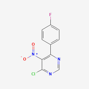 4-Chloro-6-(4-fluorophenyl)-5-nitropyrimidine