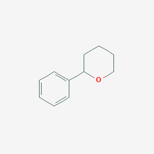 molecular formula C11H14O B14155675 2-Phenyl-tetrahydro-pyran CAS No. 4203-44-5