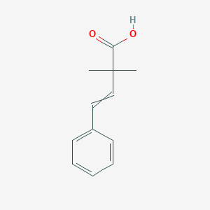 molecular formula C12H14O2 B14155679 2,2-Dimethyl-4-phenylbut-3-enoic acid CAS No. 4405-27-0