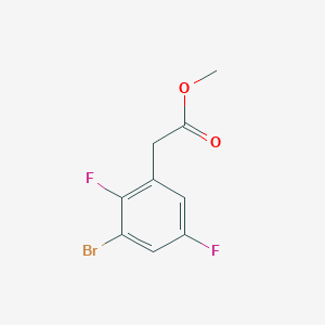 molecular formula C9H7BrF2O2 B1415571 Methyl 3-bromo-2,5-difluorophenylacetate CAS No. 1805119-99-6