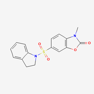 6-(2,3-Dihydroindol-1-ylsulfonyl)-3-methyl-1,3-benzoxazol-2-one