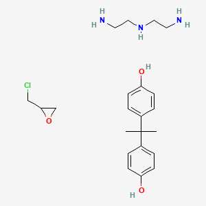 molecular formula C22H34ClN3O3 B14155722 N'-(2-aminoethyl)ethane-1,2-diamine;2-(chloromethyl)oxirane;4-[2-(4-hydroxyphenyl)propan-2-yl]phenol CAS No. 31326-29-1