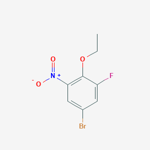 molecular formula C8H7BrFNO3 B1415573 1-Bromo-4-ethoxy-3-fluoro-5-nitrobenzene CAS No. 1807169-79-4