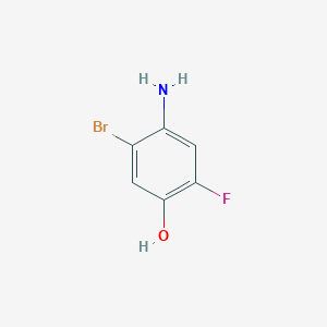 molecular formula C6H5BrFNO B1415577 2-溴-5-氟-4-羟基苯胺 CAS No. 1805106-67-5