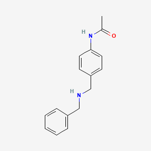 N-[4-[(benzylamino)methyl]phenyl]acetamide