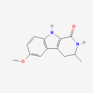 molecular formula C13H14N2O2 B14155783 6-Methoxy-3-methyl-2,3,4,9-tetrahydro-beta-carbolin-1-one CAS No. 4718-32-5