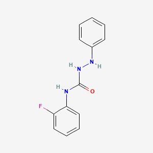 molecular formula C13H12FN3O B14155801 1-Anilino-3-(2-fluorophenyl)urea CAS No. 855714-43-1