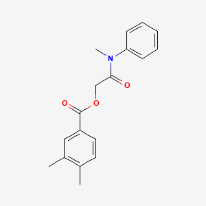 [2-(N-methylanilino)-2-oxoethyl] 3,4-dimethylbenzoate