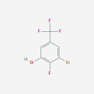 molecular formula C7H3BrF4O B1415582 3-溴-2-氟-5-(三氟甲基)苯酚 CAS No. 1807005-89-5