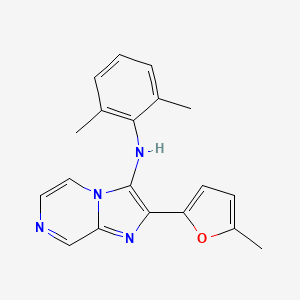 molecular formula C19H18N4O B14155821 N-(2,6-dimethylphenyl)-2-(5-methylfuran-2-yl)imidazo[1,2-a]pyrazin-3-amine CAS No. 879593-14-3