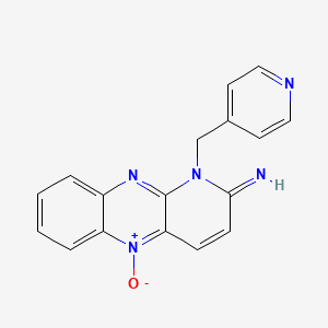 1-((Pyridin-4-YL)methyl)pyrido[2,3-B]quinoxalin-2(1H)-imine 5-oxide