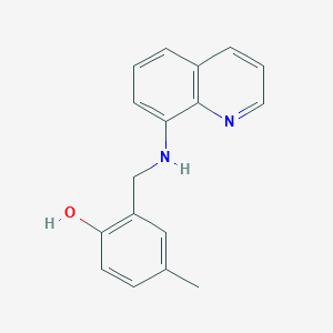 4-Methyl-2-[(quinolin-8-ylamino)methyl]phenol