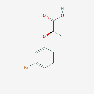 molecular formula C10H11BrO3 B1415592 (2R)-2-(3-溴-4-甲基苯氧基)丙酸 CAS No. 1845872-71-0