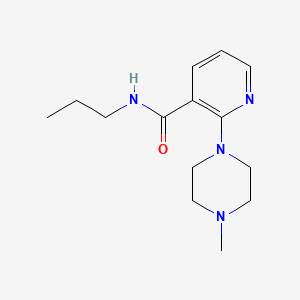 3-Pyridinecarboxamide, 2-(4-methyl-1-piperazinyl)-N-propyl-