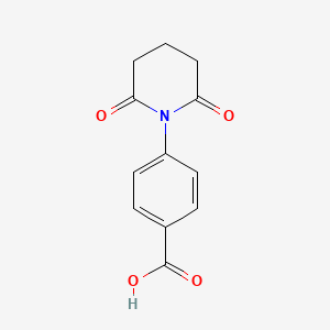 molecular formula C12H11NO4 B14155959 4-(2,6-Dioxopiperidin-1-yl)benzoic acid CAS No. 147916-40-3