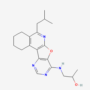 1-(5-Isobutyl-1,2,3,4-tetrahydro-7-oxa-6,9,11-triaza-benzo[c]fluoren-8-ylamino)-propan-2-ol