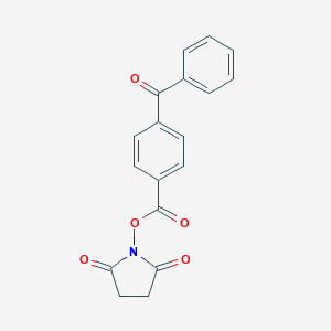 molecular formula C18H13NO5 B014156 4-苯甲酰苯甲酸琥珀酰亚胺酯 CAS No. 91990-88-4