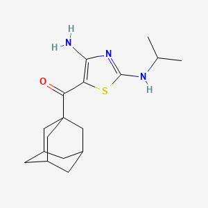 1-Adamantyl-[4-amino-2-(propan-2-ylamino)-1,3-thiazol-5-yl]methanone