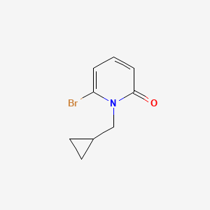 molecular formula C9H10BrNO B1415603 6-Bromo-1-(cyclopropylmethyl)-1,2-dihydropyridin-2-one CAS No. 1866511-79-6