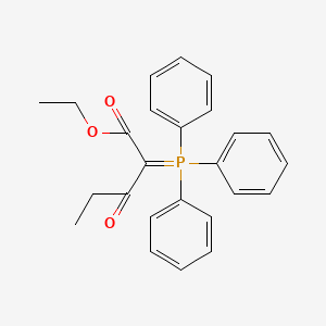 molecular formula C25H25O3P B14156046 Ethyl 3-oxo-2-(triphenyl-lambda~5~-phosphanylidene)pentanoate CAS No. 1474-33-5