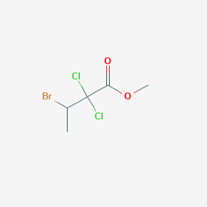 molecular formula C5H7BrCl2O2 B14156115 Methyl 3-bromo-2,2-dichlorobutanoate CAS No. 89294-81-5