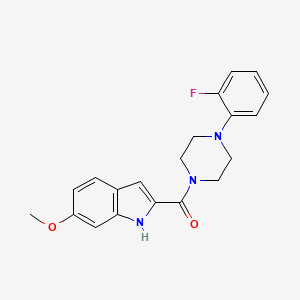 [4-(2-fluorophenyl)piperazin-1-yl]-(6-methoxy-1H-indol-2-yl)methanone