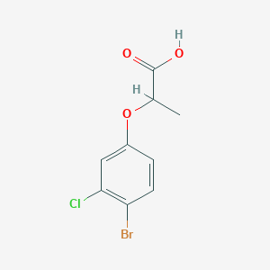 molecular formula C9H8BrClO3 B1415614 2-(4-Bromo-3-chlorophenoxy)propanoic acid CAS No. 1935922-28-3