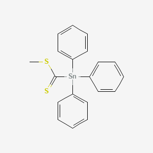 Stannanecarbodithioic acid, triphenyl-, methyl ester