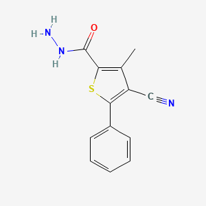 4-Cyano-3-methyl-5-phenylthiophene-2-carbohydrazide