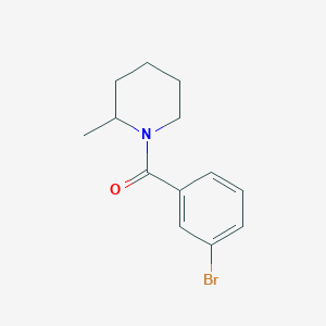 molecular formula C13H16BrNO B14156171 (3-Bromophenyl)(2-methyl-1-piperidinyl)methanone CAS No. 349405-41-0