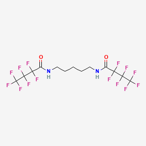 molecular formula C13H12F14N2O2 B14156203 N,N'-bis(Perfluorobutanoyl)1,5-pentanediamine CAS No. 1814-80-8