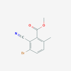 molecular formula C10H8BrNO2 B1415628 Methyl 3-bromo-2-cyano-6-methylbenzoate CAS No. 1805189-40-5