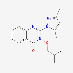 2-(3,5-Dimethylpyrazol-1-yl)-3-(2-methylpropoxy)quinazolin-4-one