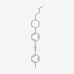 Benzene, 1-(4-butylcyclohexyl)-4-[(4-methylphenyl)ethynyl]-