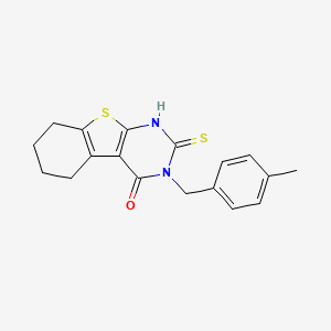 3-(4-methylbenzyl)-2-sulfanyl-5,6,7,8-tetrahydro[1]benzothieno[2,3-d]pyrimidin-4(3H)-one