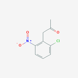 molecular formula C9H8ClNO3 B14156351 1-(2-Chloro-6-nitrophenyl)propan-2-one CAS No. 6127-12-4