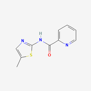 molecular formula C10H9N3OS B14156365 N-(5-methyl-1,3-thiazol-2-yl)pyridine-2-carboxamide CAS No. 851209-82-0