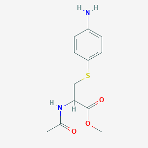 Methyl 2-acetamido-3-(4-aminophenyl)sulfanyl-propanoate