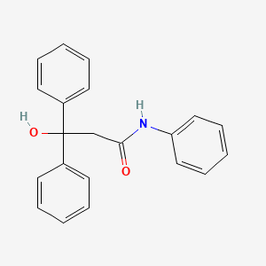 molecular formula C21H19NO2 B14156372 3-Hydroxy-n,3,3-triphenylpropanamide CAS No. 4198-16-7