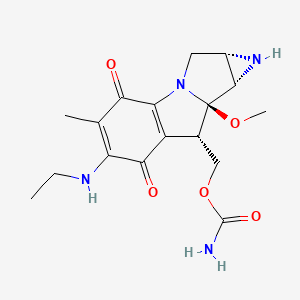 molecular formula C17H22N4O5 B14156383 Mitomycin C, ethylamine CAS No. 4117-84-4