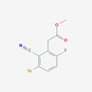 B1415642 Methyl 3-bromo-2-cyano-6-fluorophenylacetate CAS No. 1805485-48-6