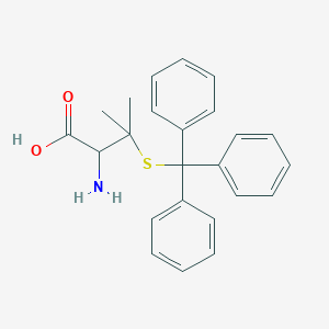 molecular formula C24H25NO2S B14156460 H-beta,beta-Dimethyl-D-Cys(Trt)-OH CAS No. 27144-20-3