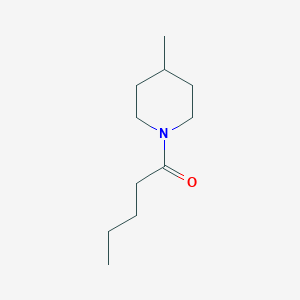 molecular formula C11H21NO B14156476 1-(4-Methylpiperidin-1-yl)pentan-1-one CAS No. 57150-32-0