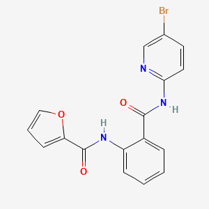 N-{2-[(5-bromopyridin-2-yl)carbamoyl]phenyl}furan-2-carboxamide