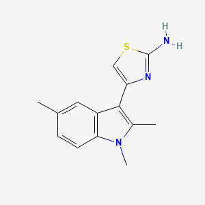 4-(1,2,5-Trimethylindol-3-yl)-1,3-thiazol-2-amine