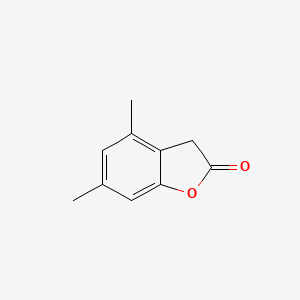 molecular formula C10H10O2 B14156530 4,6-Dimethyl-1-benzofuran-2(3H)-one CAS No. 5576-09-0