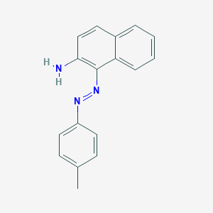 molecular formula C17H15N3 B14156540 1-[(E)-(4-Methylphenyl)diazenyl]naphthalen-2-amine CAS No. 10146-04-0