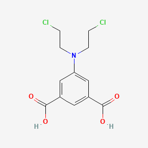 molecular formula C12H13Cl2NO4 B14156550 5-[Bis(2-chloroethyl)amino]benzene-1,3-dicarboxylic acid CAS No. 4638-46-4